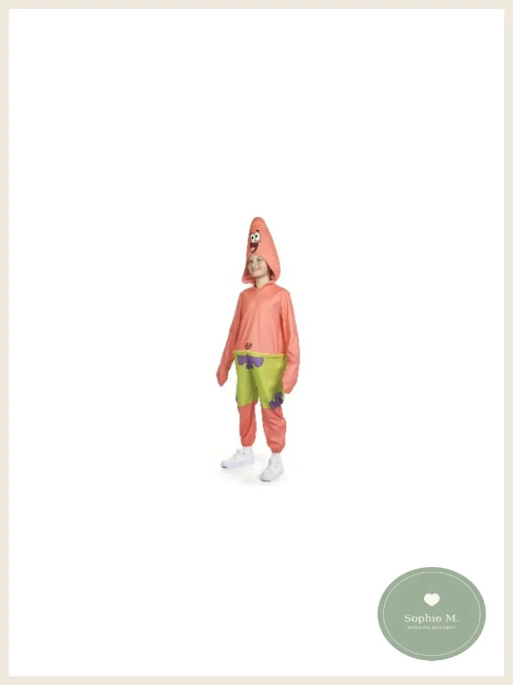 Patrick Star SpongeBob Onesie Youth Halloween Costume Plush Hood
